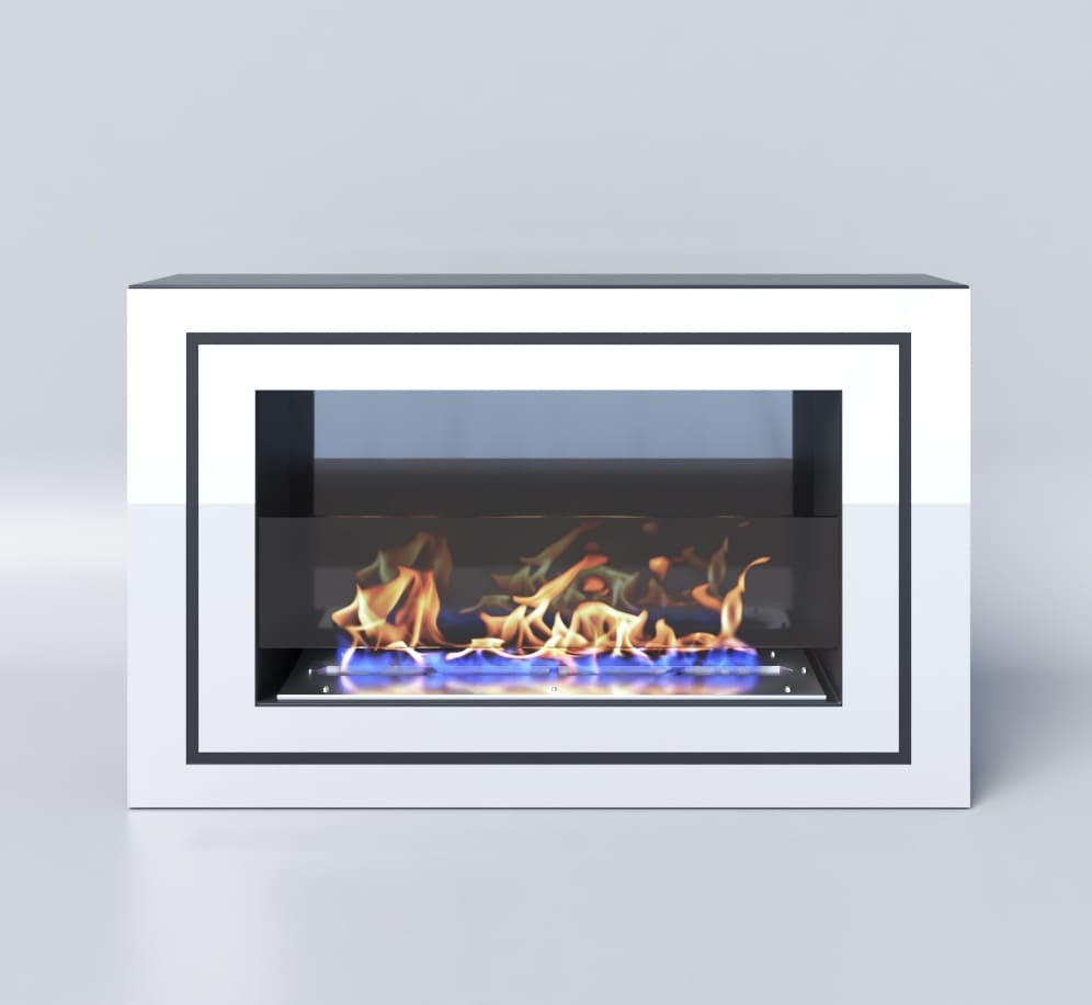 Биокамин "Русский огонь" Стенли 650N настенный с декоративным стеклом (стемалитом) по цене 30 850 руб.