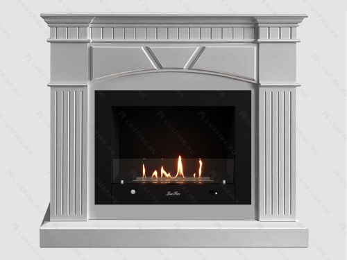 Каминный портал МДФ "Шервуд 1100" с биокамином Lux Fire "Фаер Бокс 4-25.5" (белый) Каминный портал МДФ "Шервуд 1100" с биокамином Lux Fire "Фаер Бокс 4-25.5" (белый)