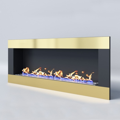 Биокамин "Русский огонь" Голд 1300V встраиваемый с защитным и декоративным стеклом