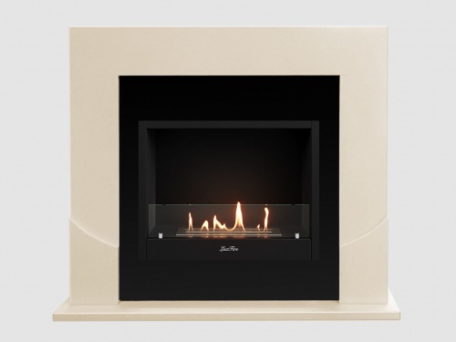 Каминный портал МДФ "Ассен 1200" с биокамином Lux Fire "Фаер Бокс 1 - 30" (бежевый) Каминный портал МДФ "Ассен 1200" с биокамином Lux Fire "Фаер Бокс 1 - 30" (бежевый)