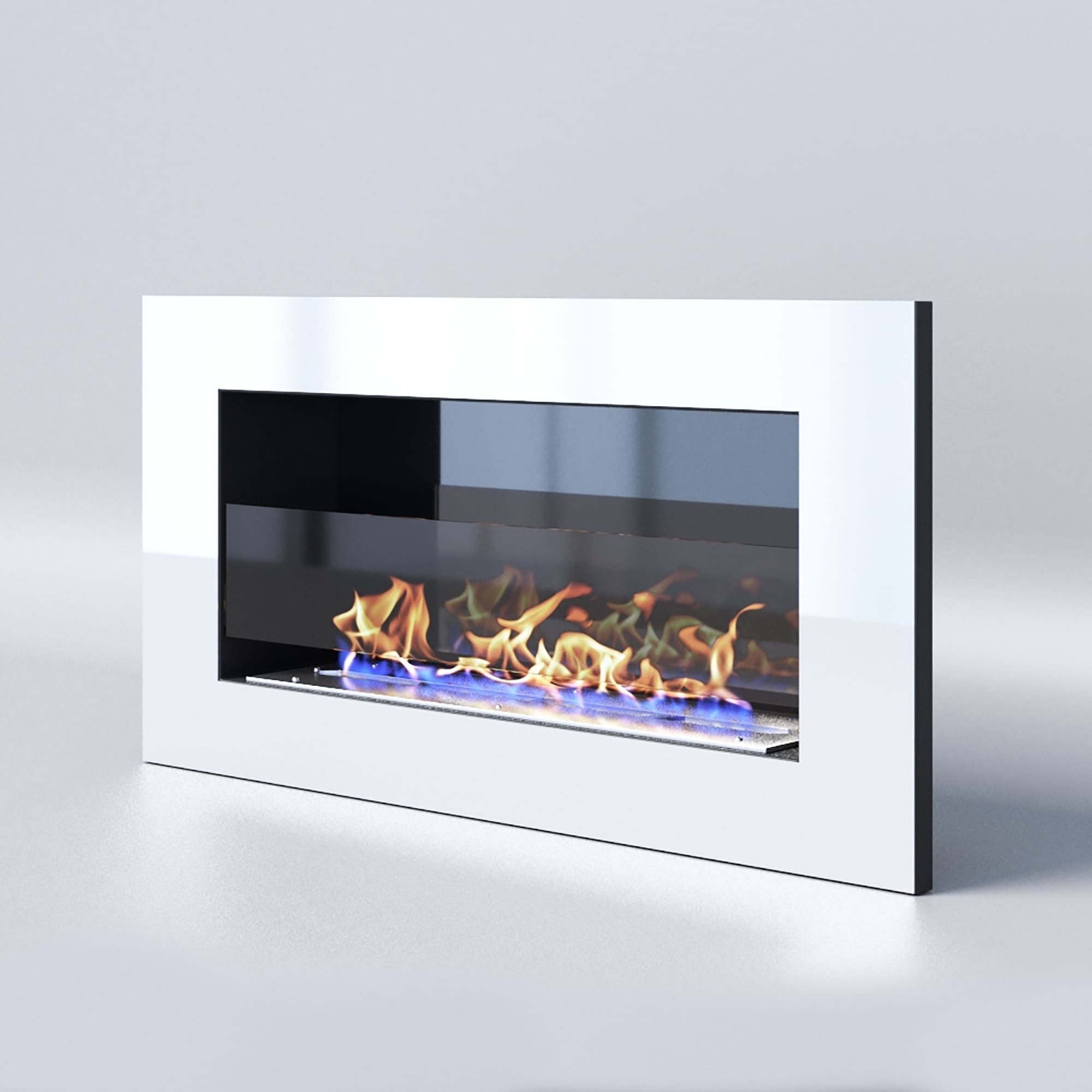 Биокамин "Русский огонь" Хай-тек 800V встраиваемый с декоративным стеклом (стемалитом) по цене 33 600 руб.