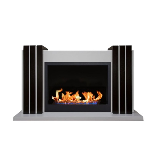 Биокамин в портале "Русский огонь" Манхэттен Нью с защитным и декоративным стеклом