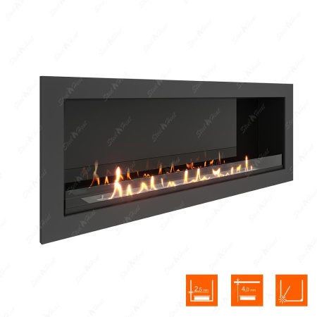 Биокамин SteelHeat ONE 1400 стекло + стемалит по цене 66 200 руб.