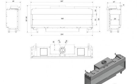 Газовая топка Kratki LEO/L/200/NG (магистральный газ)