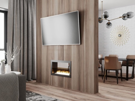 Биокамин "Русский огонь" Честер Сквозной 700 встраиваемый с защитным стеклом по цене 36 100 руб.