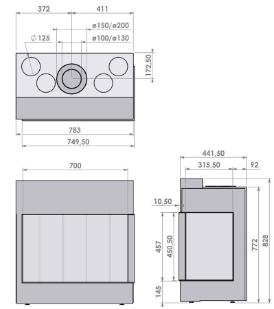 Газовый камин BellFires Corner Bell Small